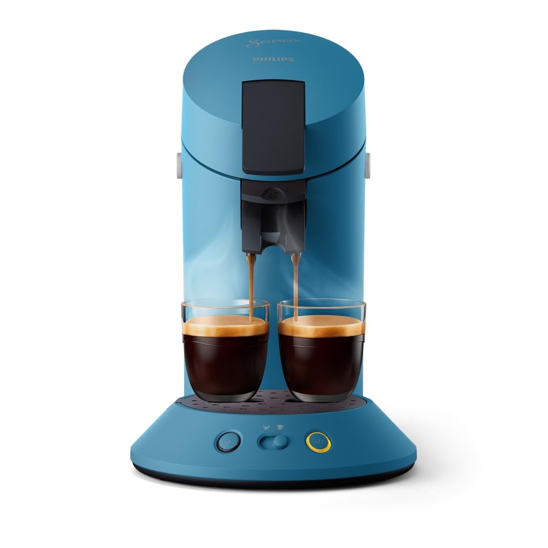 Kaffex Senseo Original Plus Machine à café à dosettes Bleu Paon CSA210/00