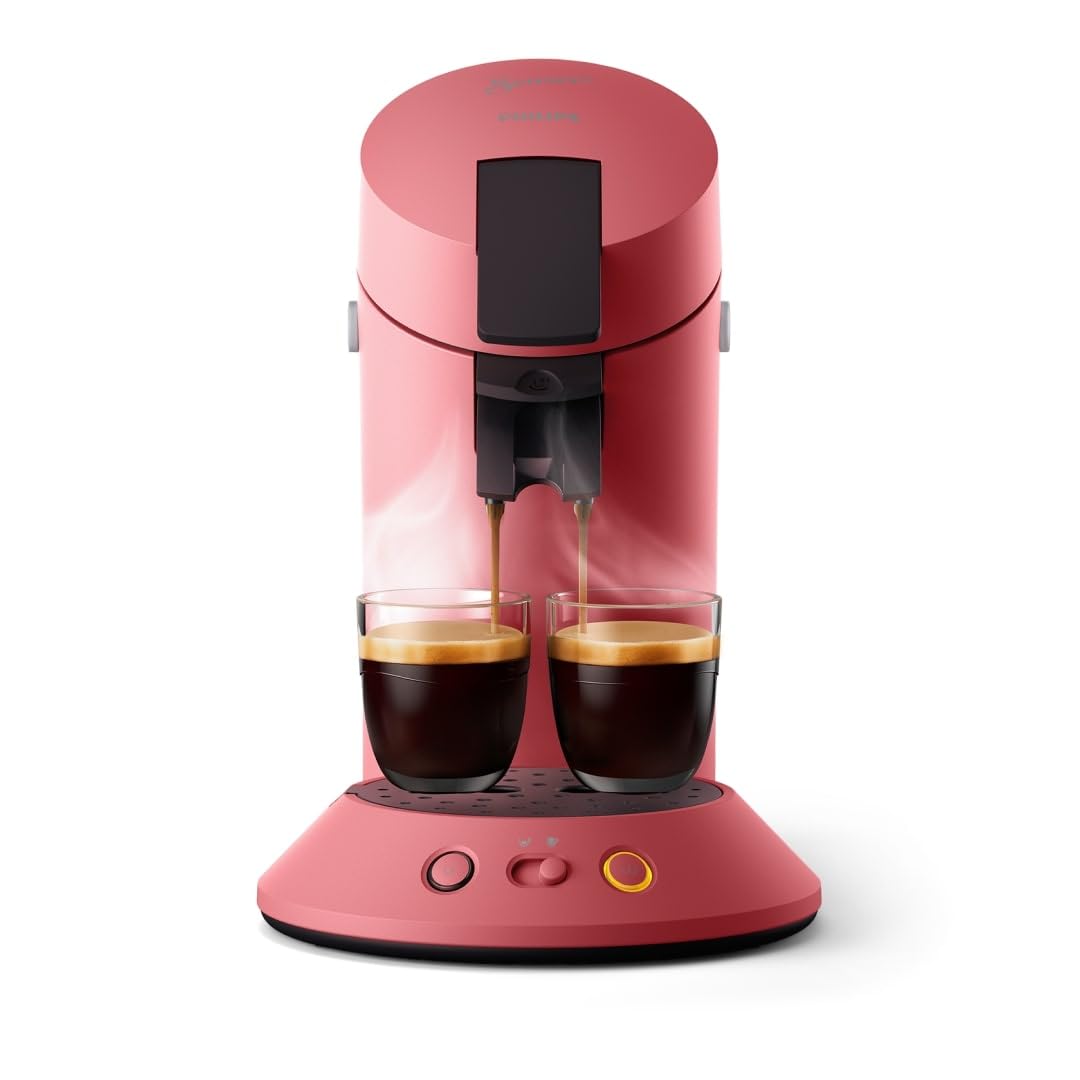 Kaffex Senseo Original Plus Machine à café à dosettes Rouge tendre CSA210/35